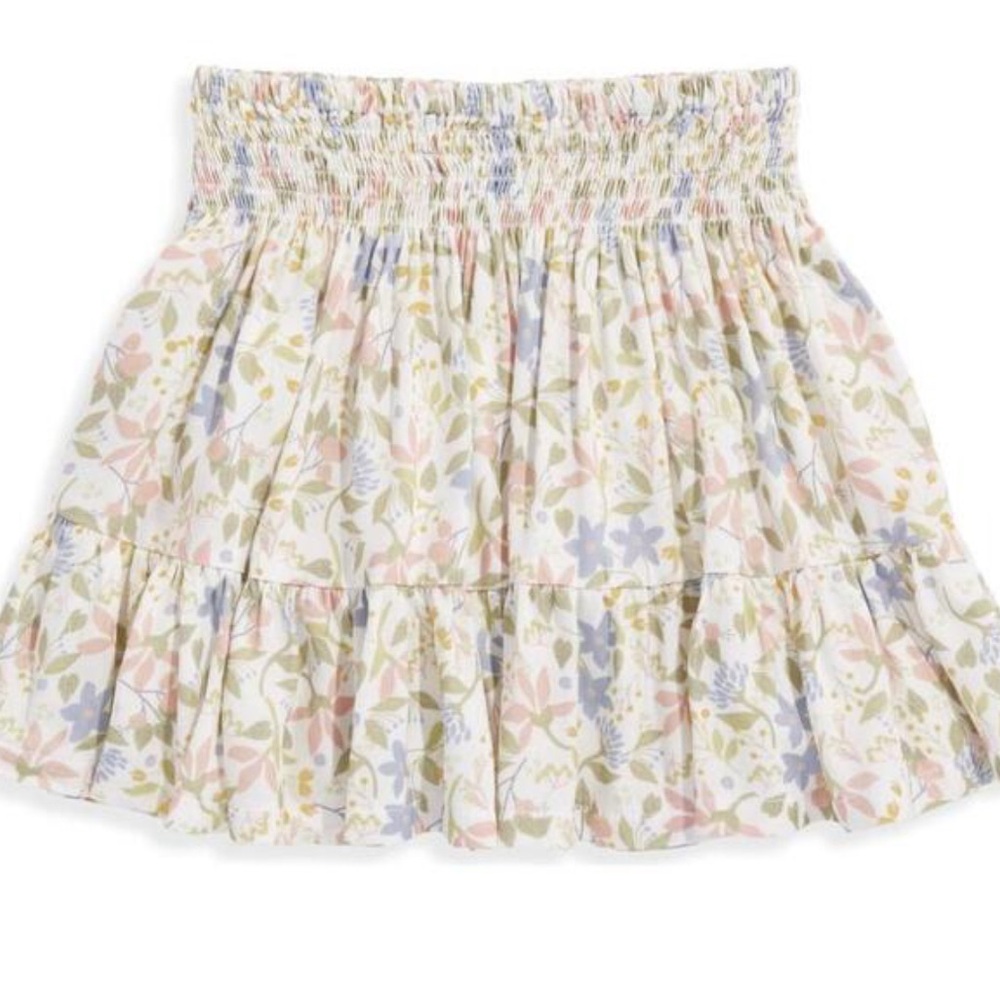 Bella Bliss Smocked Floral Skirt – Size 7
